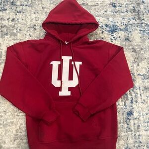Gildan Red Indianapolis Hoosiers Hoodie with White Logo